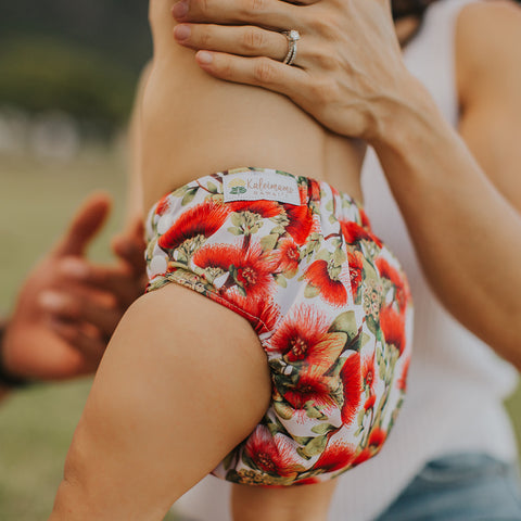 Kaleimamo Lehua ʻUla cloth diaper baby